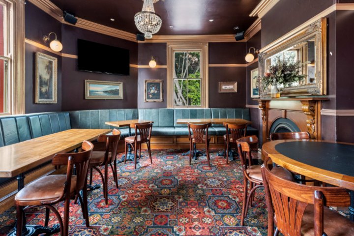 The pub has retained much of its old-world charm inside.