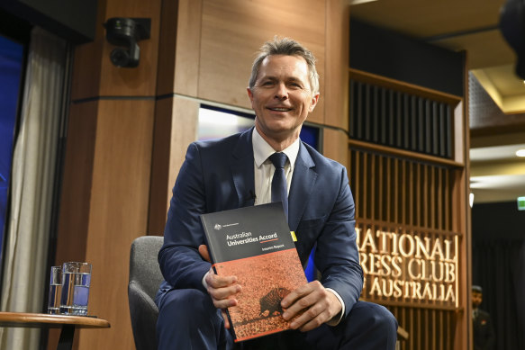 Education Minister Jason Clare this week unveiled the accord’s interim report on Australian universities.