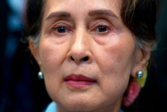 Aung San Suu Kyi, pictured in 2019, previously spent over a decade under house arrest from 1989.