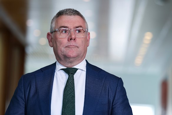 Environment Minister Murray Watt was workplace minister when the government appointed Mark Irving as the CFMEU administrator.