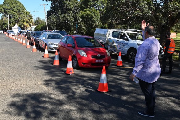 A new drive-through vaccination clinic has opened at Belmore Sports Ground in Sydney’s west.