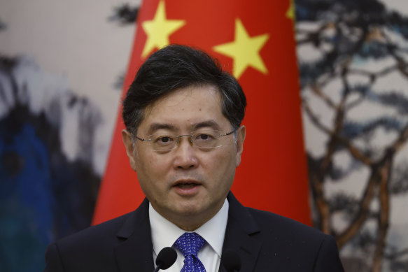 Missing: Chinese Foreign Minister Qin Gang.