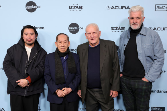 The Stringer’s makers at Sundance:  Bao Nguyen, Nguyen Than Nghe, Carl Robinson and Gary Knight.