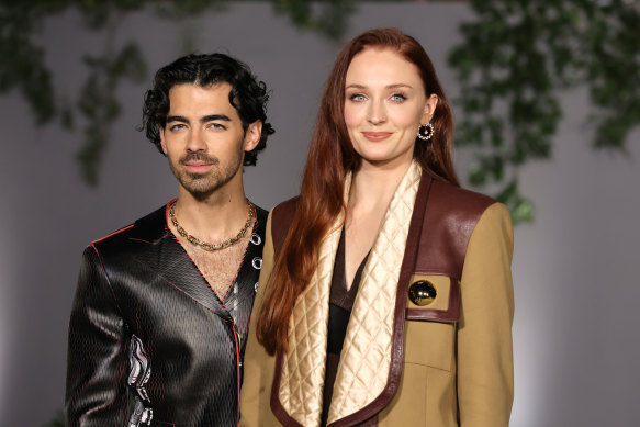 Joe Jones and Sophie Turner at the 2nd Annual Academy Museum Gala in October 2022.
