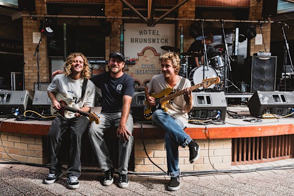 SKEGSS members Ben Reed, Jonny Lai and Kelton Lee are among the many Bluesfest acts set to play local pubs in the Byron area after the festival was cancelled.