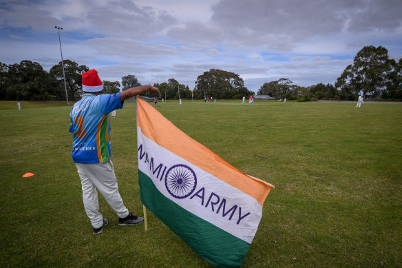 Raghav Bhatia watches on as the Swami Army tunes up with a Christmas Day cricket match.