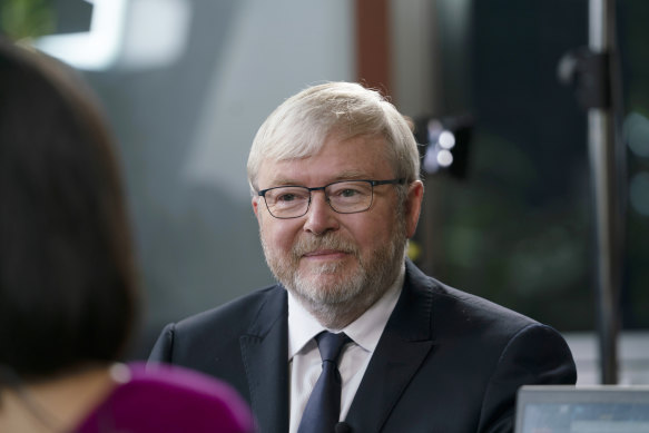 Kevin Rudd, Australia’s former prime minister, was appointed to the panel on Friday night.