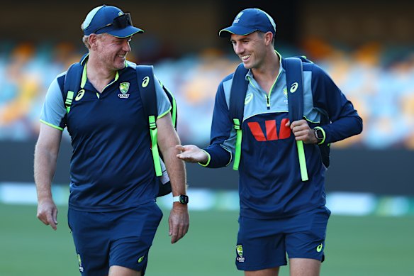 Andrew McDonald and Pat Cummins lead the Australian Test cricket team in an understated way.