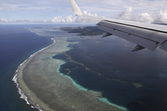 Pohnpei International Airport in Kolonia, Micronesia. Micronesia has likely become the final nation in the world with a population of more than 100,000 to experience an outbreak of COVID-19. 