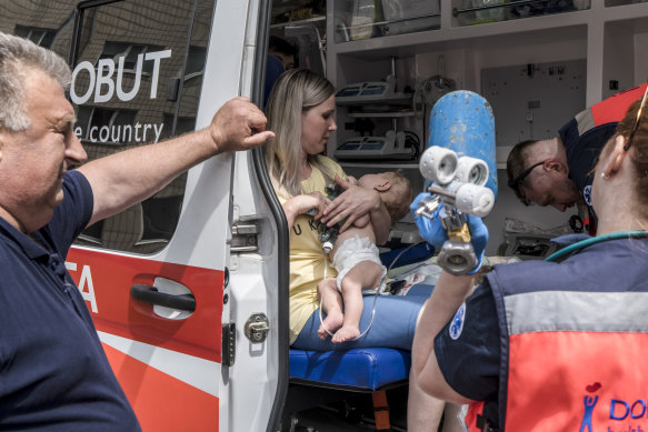 Ambulances had to evacuate patients to other hospitals.