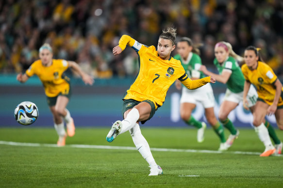 Only Steph Catley’s penalty proved the difference between Ireland and the Matildas in their World Cup opener.