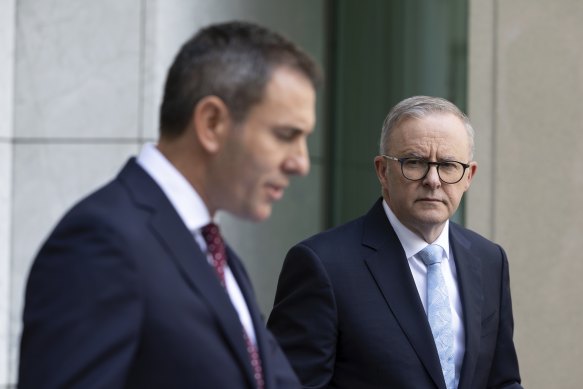 Prime Minister Anthony Albanese and Treasurer Jim Chalmers.