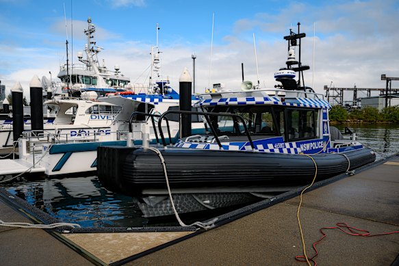 WP41 moored at the Marine Area Command base in Balmain.