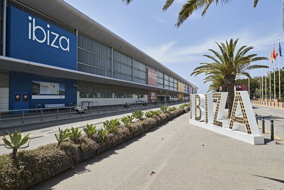 Ibiza airport – watch out for the stragglers nursing their souls like live sculptures on the terminal floor.