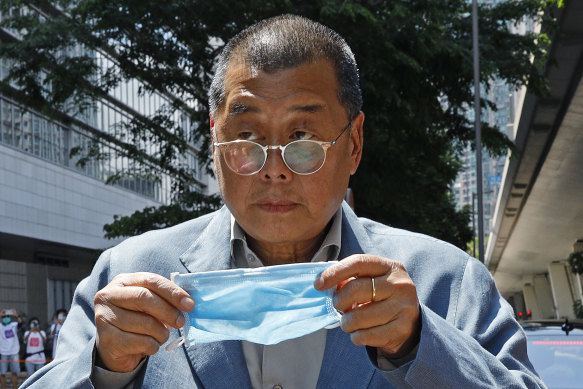 Jimmy Lai pictured in 2020.