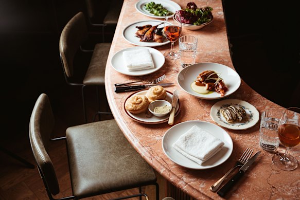 Nearby dining options … Bar Heather’s fried bread with spring-onion butter.