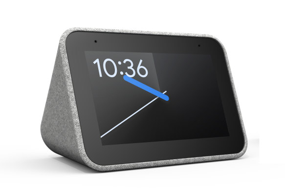 The Lenovo smart alarm clock.