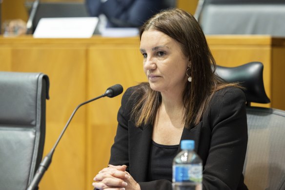 Senator Jacqui Lambie gave Campbell a grilling over the medals issue in a Senate estimates hearing.