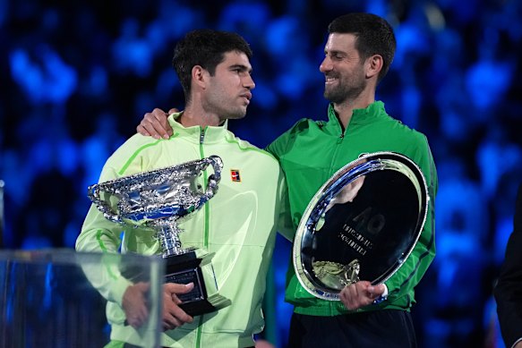 The baton may have been passed from Novak Djokovic to Carlos Alcaraz in the final.