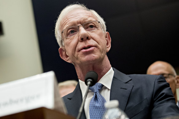 Chesley ‘Sully’ Sullenberger speaks during a House Transportation and Infrastructure Subcommittee on Aviation hearing in Washington.
