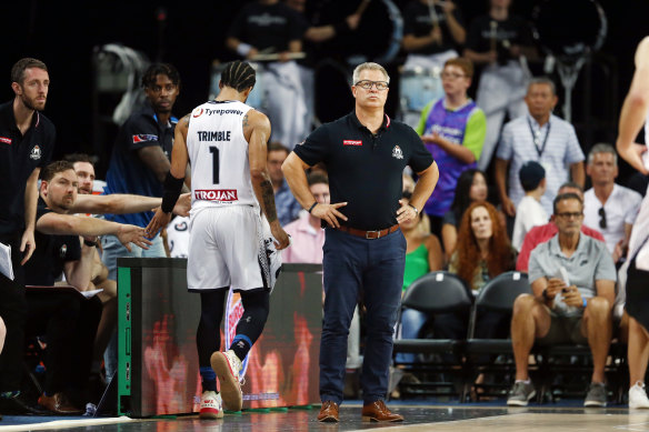 Panic button: Dean Vickerman's Melbourne United have struggled to find form.