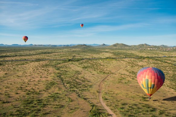 Lift-off ... float over the Sonoran Desert on a hot-air balloon ride.