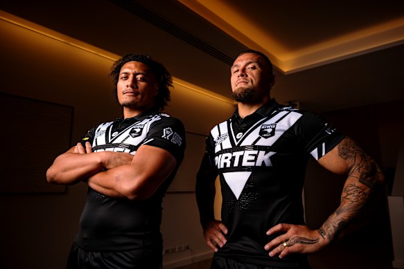 Naufahu Whyte and James Fisher-Harris are two members of New Zealand’s big World Cup forward pack.