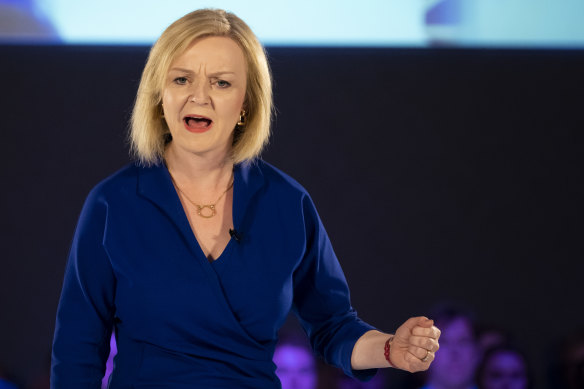 UK Tory leadership candidate Liz Truss.