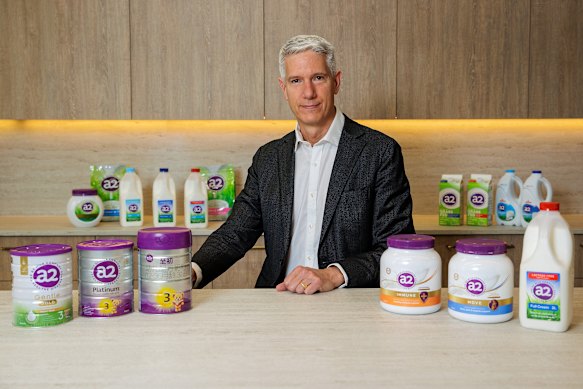 A2 Milk chief David Bortolussi: The infant formula company’s fastest-growing part of the business isn’t infant formula.