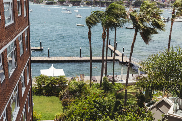 Residents in this Elizabeth Bay block have their own slice of the Harbour.