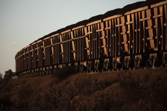 Shipments of iron ore are down 15 per cent.