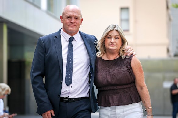 The dog’s owners, Marcus and Janine Wood.