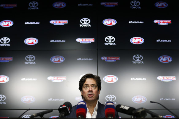 A clash with the Victorian racing calendar might see the revised AFL grand final pushed to a night slot but CEO Gillon McLachlan says it'd be a "one-off". 