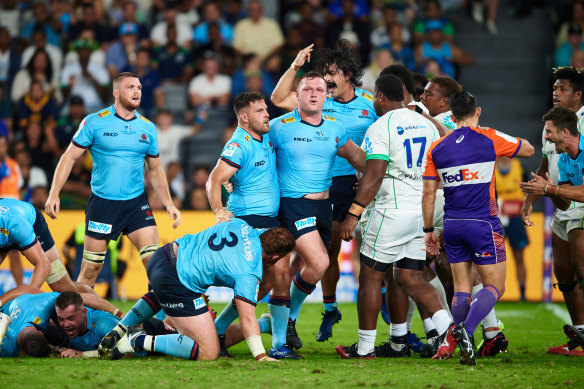 No Bull: The Waratahs know they have a long way to go despite Friday’s win over the Drua. 