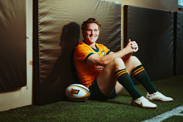 Michael Hooper during his time with the Australia sevens team