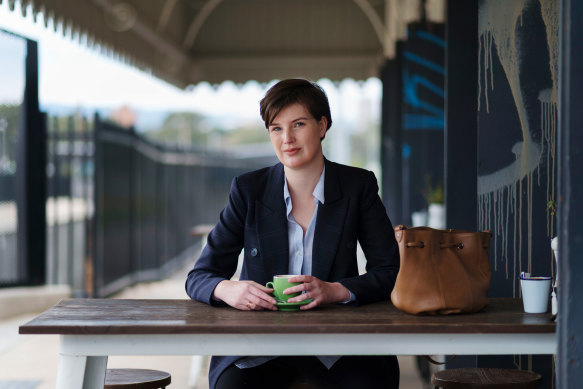 Chelsey Potter, a Liberal Party member who continues to campaign for the prevention of sexual abuse in the political workplace. 