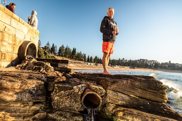 Tony Waller, governor of the Coogee Surf Life Saving Club, said polluted stormwater has been a perennial problem at Coogee Beach
