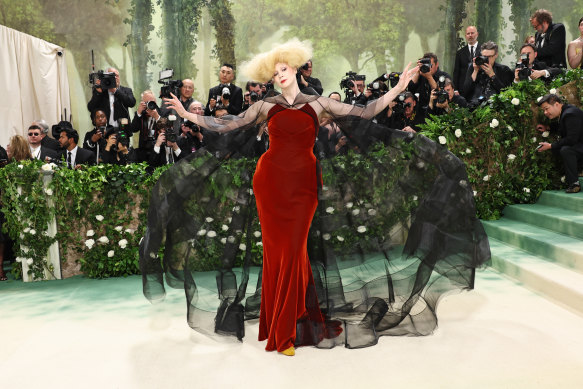 Gwendoline Christie attends the 2024 Met Gala.