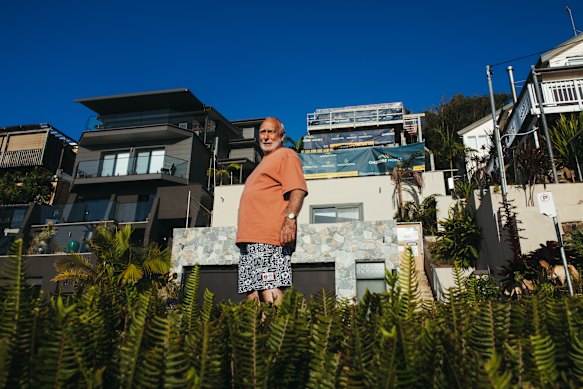 Neighbouring resident John Nolan is deeply concerned by the construction.