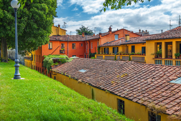 Get a close-up view of Lucca’s old town from its city walls.