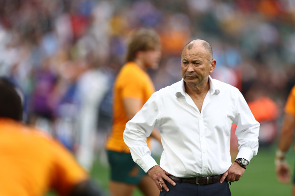 Eddie Jones surveys Australia’s historic World Cup loss to Fiji.