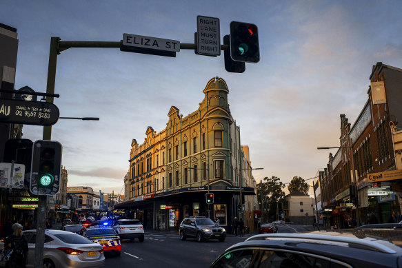 King Street in Newtown. The Inner West Council takes in the former Marrickville, Leichhardt and Ashfield councils. 