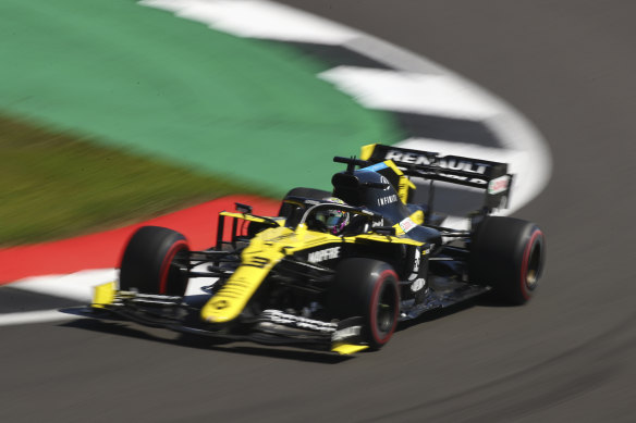 Daniel Ricciardo was third fastest in the afternoon practice session at Silverstone.
