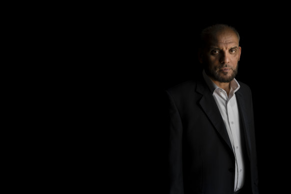 Husam Badran, a senior political officer and spokesman for Hamas, at his office in Doha.