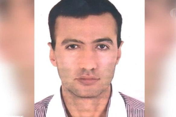 An image released from Islamic Republic of Iran Broadcasting purportedly shows Resa Karimi, wanted in relation to the alleged attack on the Natanz nuclear facility.