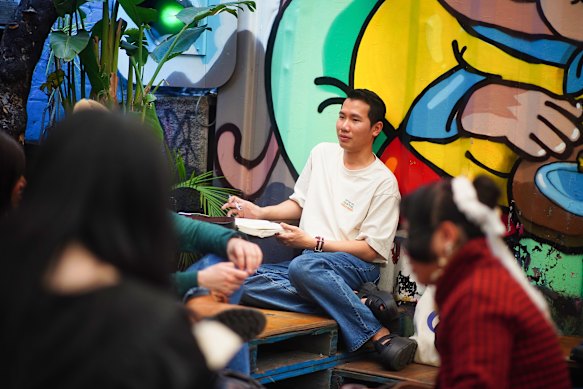 Time out: PhD student Alex Nguyen loves both the reading and social side of Book Doofs.