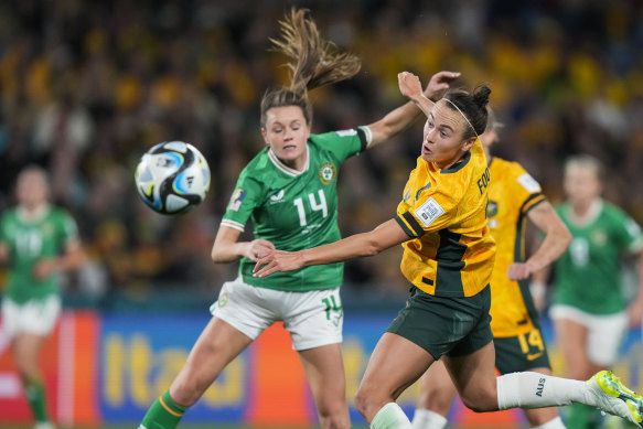 The Matildas are just holding on in the final minutes of the game.