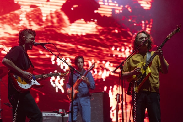 Joey Walker and Stu Mackenzie of King Gizzard and the Lizard Wizard.