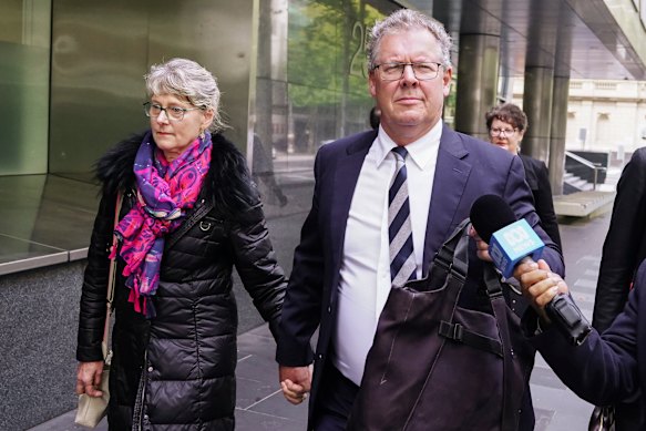 Norman O’Bryan leaves court on May 14.