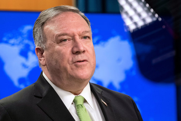 US Secretary of State Mike Pompeo, pictured, said it was "clear that China is modelling Hong Kong after itself".
